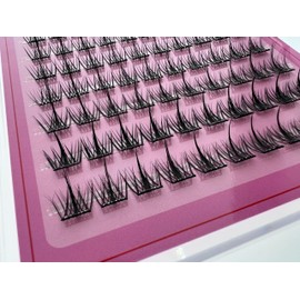 Lash Extension Kit DIY 100pcs Volume Lash Clusters Eyelash Extension Kit, 9-16mm Curl Individual Eyelash Kit with Lash Bond and Seal Lash Tweezers for Self Use at Home