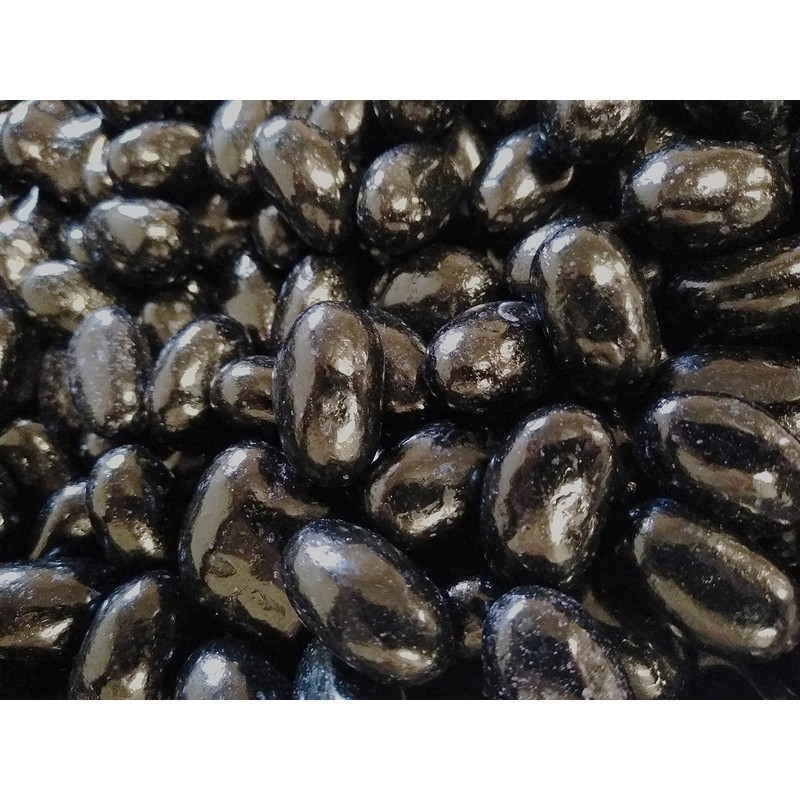 Jumbo Extra Large Fresh Chewy Black Licorice Jelly Beans -