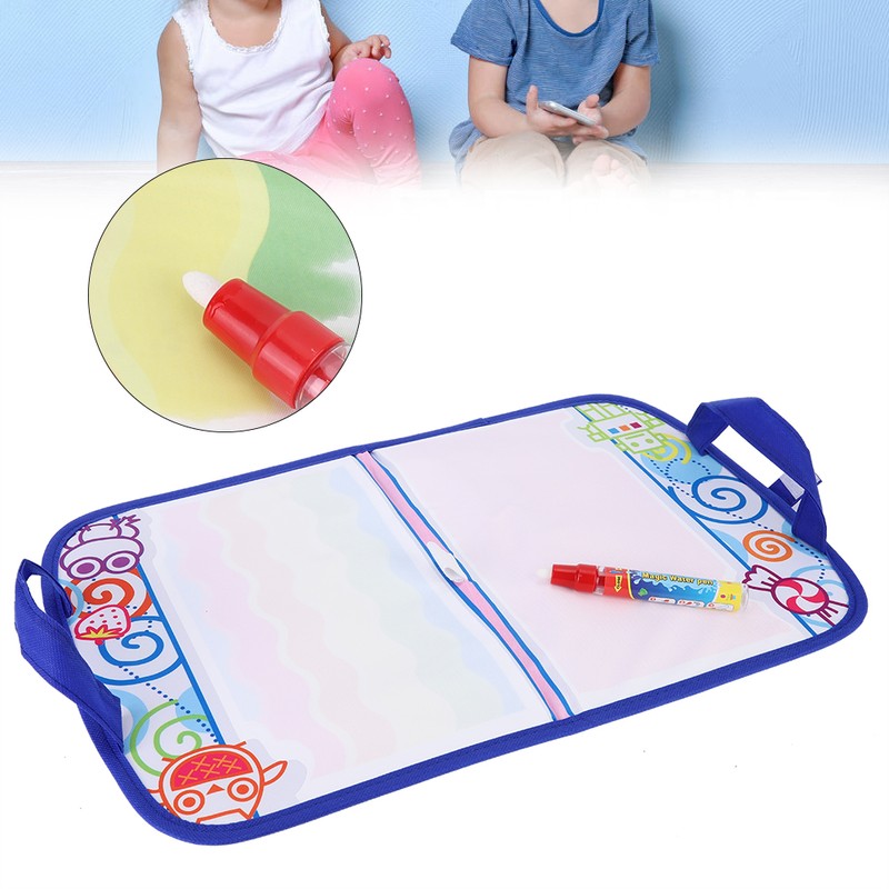 Water Drawing Cloth Water Drawing Blanket Handbag with Pen Doodle