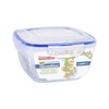 PRIVILEGE 63485 Square Glass Food Storage Container, Clear, One Size