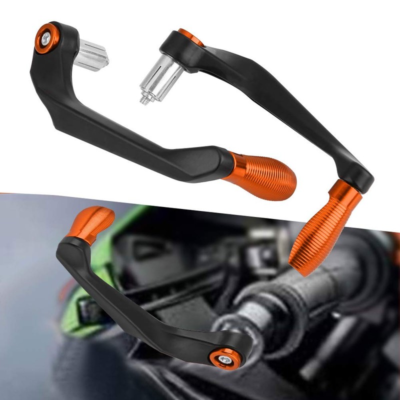 KIMISS Motorcycle Brake Clutch Lever Handlebar Protector (Orange)