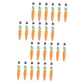 ABOOFAN Carrot Shape Beard Decorative Clips 24pcs Easter Beard Clips for Social Gatherings