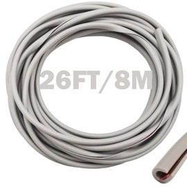 CTRICALVER Door Edge Protection Strip, 8M Car Door Seal Protector, U-shaped PVC Car Door Edge Protector, Car Edge Trim Suitable for Most Car (Grey)
