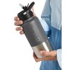 Jack Wolfskin Unisex - Adult Saima Insulated Straw Water Bottle,