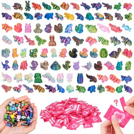 SelfTek 100 Pcs 3D Printed Mini Animals Blind Bags