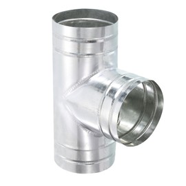 PATIKIL 5 Inch 3 Way Duct Splitter, Tee Connector Air Vent Duct Hose Exhaust Pipe Adapter for Dryer Exhaust Fan Vent Systems HVAC