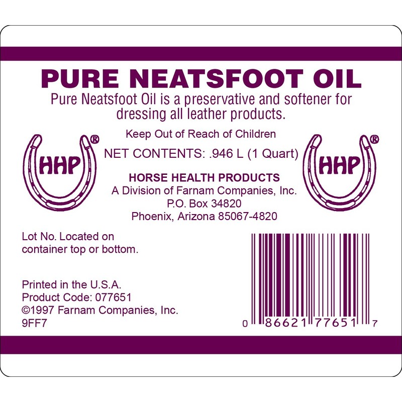 Farnham Horse Health Pure Neatsfoot Oil, 32 fl oz