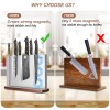 DAJOUJS Magnetic Knife Holder, Stainless Steel Magnetic Knife Block without