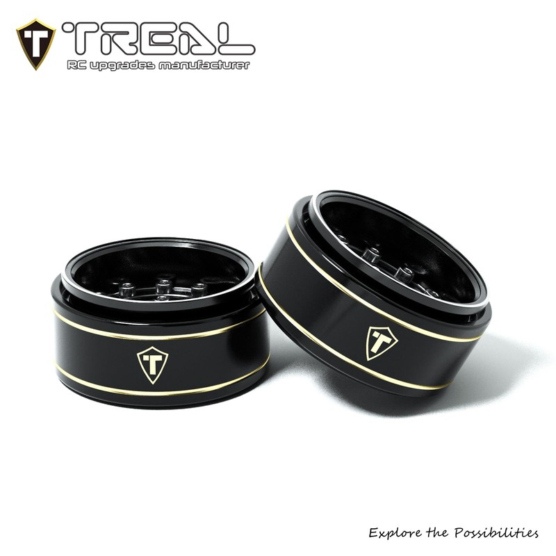 TREAL 1.0 Beadlock Wheels Deep Dish Rims (4P) for SCX24