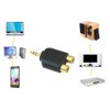 3.5mm to 2 RCA Adapter; 3.5 mm Male Stereo Plug