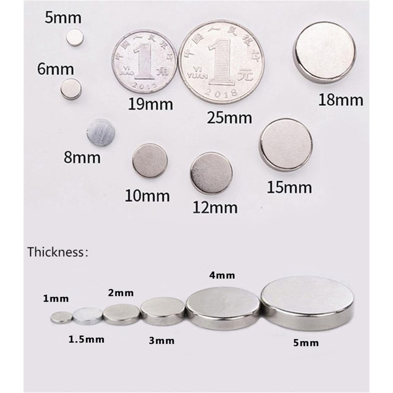 50PCS Strong Neodymium Magnets, Round Magnets For Arts Crafts Hobbies