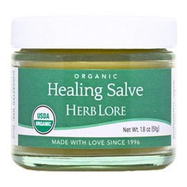 Herb Lore USDA Organic Healing Salve Ointment - Baby Diaper Rash Cream – Natural Soothing Balm with Calendula for Cradle Cap, Drool Rash, Dry & Irritated Skin, Face & Body (1.8 oz)