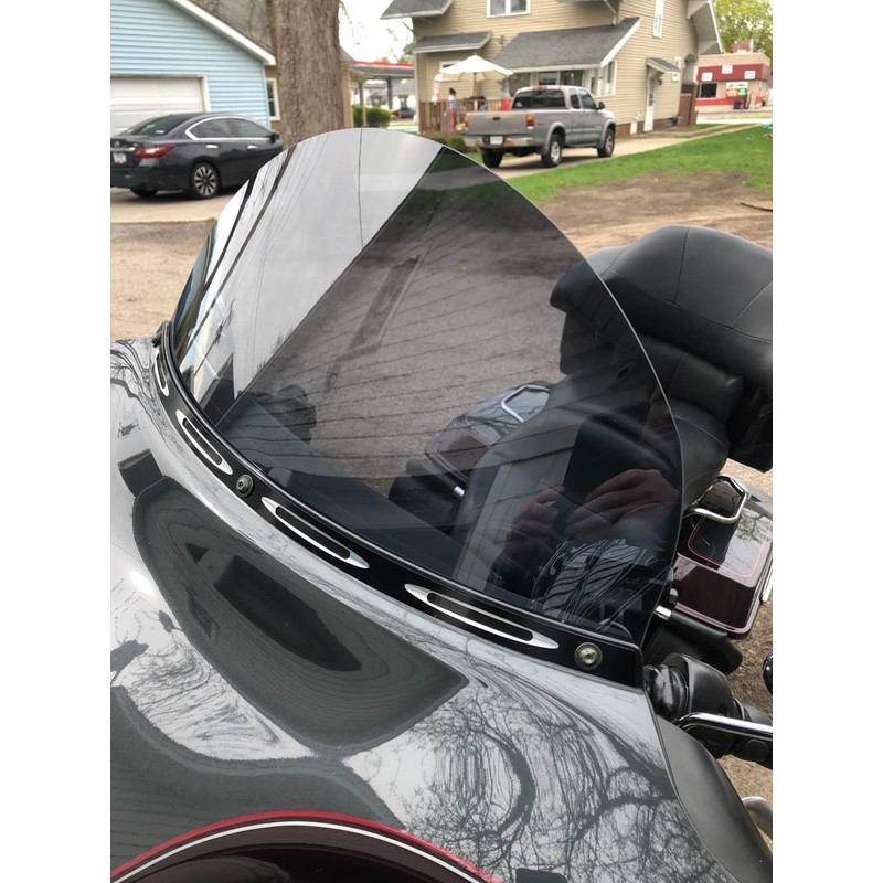 Sled Shields 10" DARK TINT windshield compatible with Harley Davidson