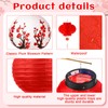 40 Pcs Japanese Style Lantern Decorations Includes Japanese Lantern, Cherry