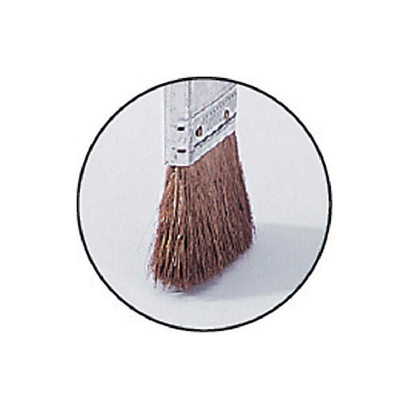 大塚刷毛 シマ毛金巻刷毛 平 茶 15号