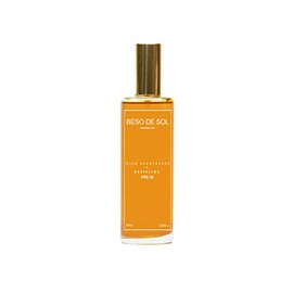 Bronceador Orgánico BESO DE SOL Marena MX | Liquid gold | Bronceador multiusos 100% Biodegradable, Reef Safe, Vegano y Cruelty Free | Factor de Protección Solar (FPS) 20 | Envase de vidrio reciclado 100 ml