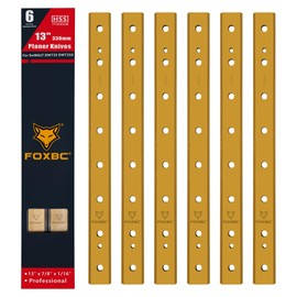 FOXBC 13 Inch OEM Titanium Planer Blades Replacement for DeWalt DW735 DW735X Planer, Replace DW7352-2, 2 Set with 6 Knives