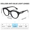 Dollger Cat Eye Blue Light Blocking Brillen Frauen Männer Platz