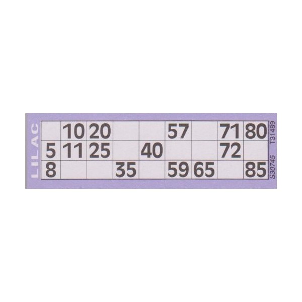 Jumbo Bingo Tickets pads 6 to view (Lilac)