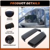 ACLONG Tow Mirror Cover Caps Glossy Black Left & Right