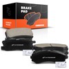 A-Premium Front & Rear Ceramic Disc Brake Pads Set Compatible