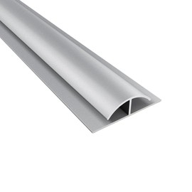 FASÄDE 47 in. Decorative Vinyl Divider Trim Argent Silver (5 Pack)