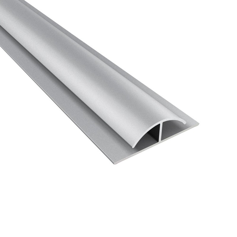 FASÄDE 47 in. Decorative Vinyl Divider Trim Argent Silver (5