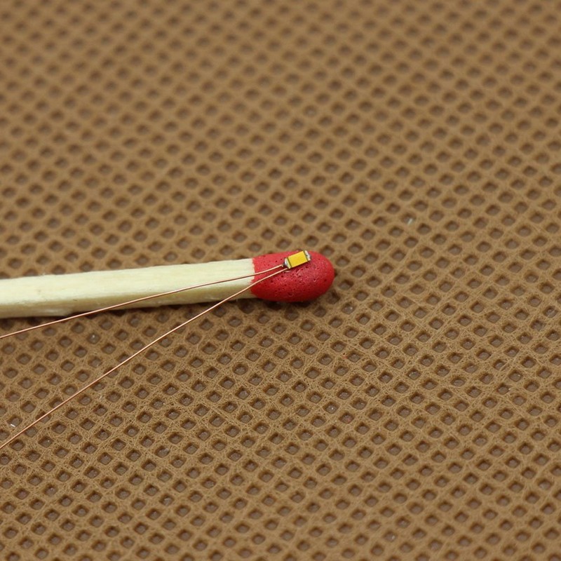 Miniature 0.0004 inch (0.1 mm) Copper Wire with Wiring SMD