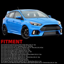 MITZONE Upgrade Valve Covers Compatible withFord Edge Escape Explorer Focus Fusion Taurus Lincoln MKC MKT MKZ 2.0L L4 2012-2018 OE CJ5E6K271BG CJ5Z6582A