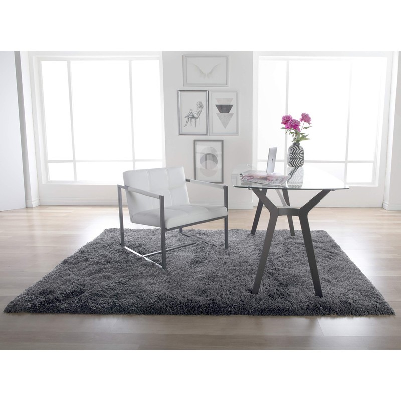 Studio Designs Home Modern Accent Chair Camber Mid-Century, Pewter Grey