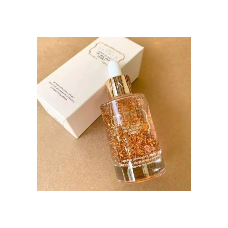 Coreana ORTHIA 24KRosegold Serum សេរ៉ូមផ្កាកុលាប24kមុខសររលោងមានសំណើម 50ml