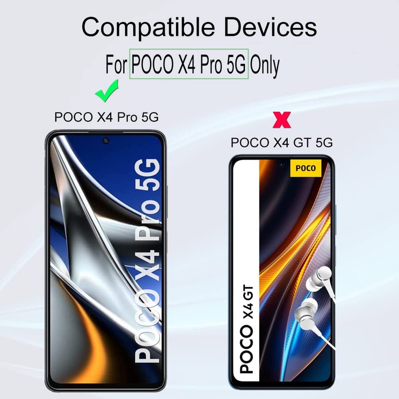 Ibywind Screen Protector Compatible with Poco X4 Pro 5G 6.67