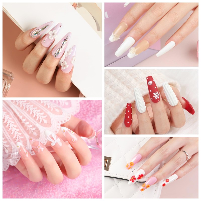 Acrylic Nail Kit with Drill and Light for Beginners Long