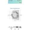 Stainless 6 Inch Backdraft Damper with 2 PCS Ducting Hose