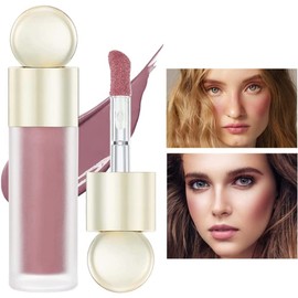 Bluemega Liquid Blush Soft Cream Face Blush, Maquillaje De Belleza Hidratante Ligero Y Mezclable De Larga Duración Para Mejillas, Aspecto Natural Acabado Mate Tinte De Piel Cubierta De Rocío (C)