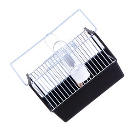 Generic 1pc Birdcage Portable Bird Cage Parrot Cage Small Animal Travel Carrier Bird Bags for Travel Parrot Transport Cage Outdoor Birds Cage Tiger Skin Peony Hamster Cage Handcage Iron