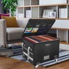 ENGPOW Fireproof Document Box with Wheels, Collapsible File Box with