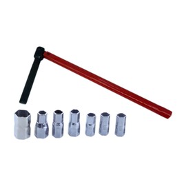 Fenteer Wrench Socket Set 8-17mm Plumber Back Nut Kit Faucet Valve Remover Spanner Professional Tap Installation Tool Faucet Wrench