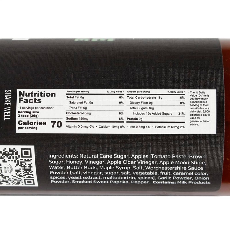 SOUTHERN CITY FLAVORS Apple Moonshine Grilling Sauce, 15 OZ