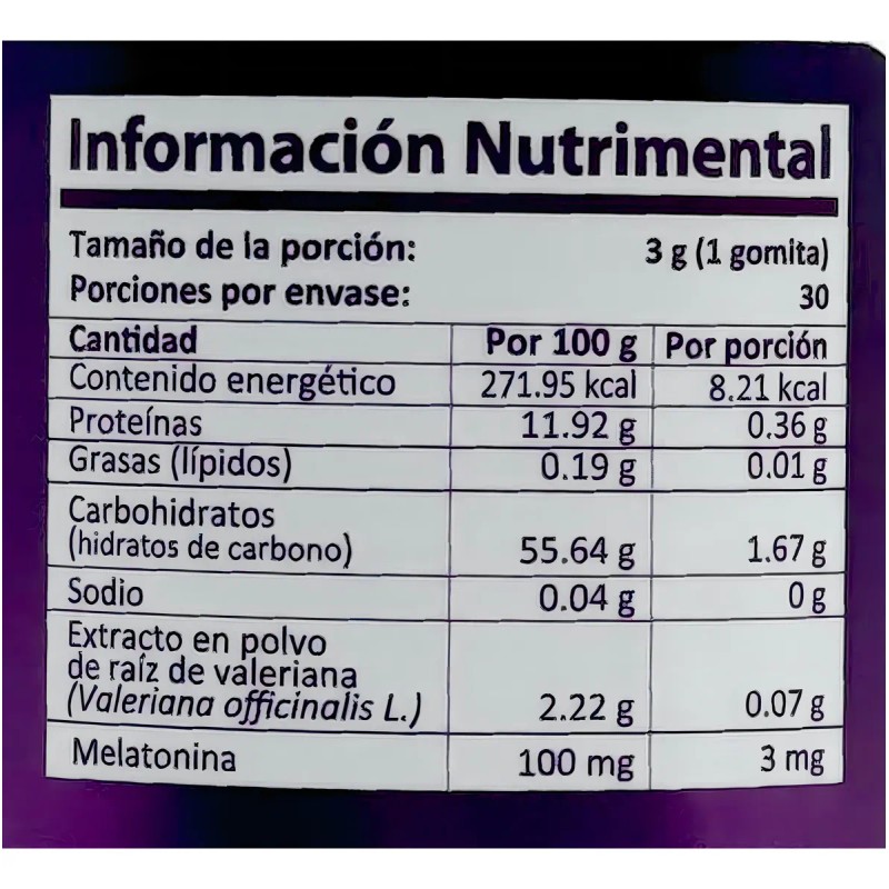 Melatonina Kids Valeriana Fresa 30 Gomitas Natural Health
