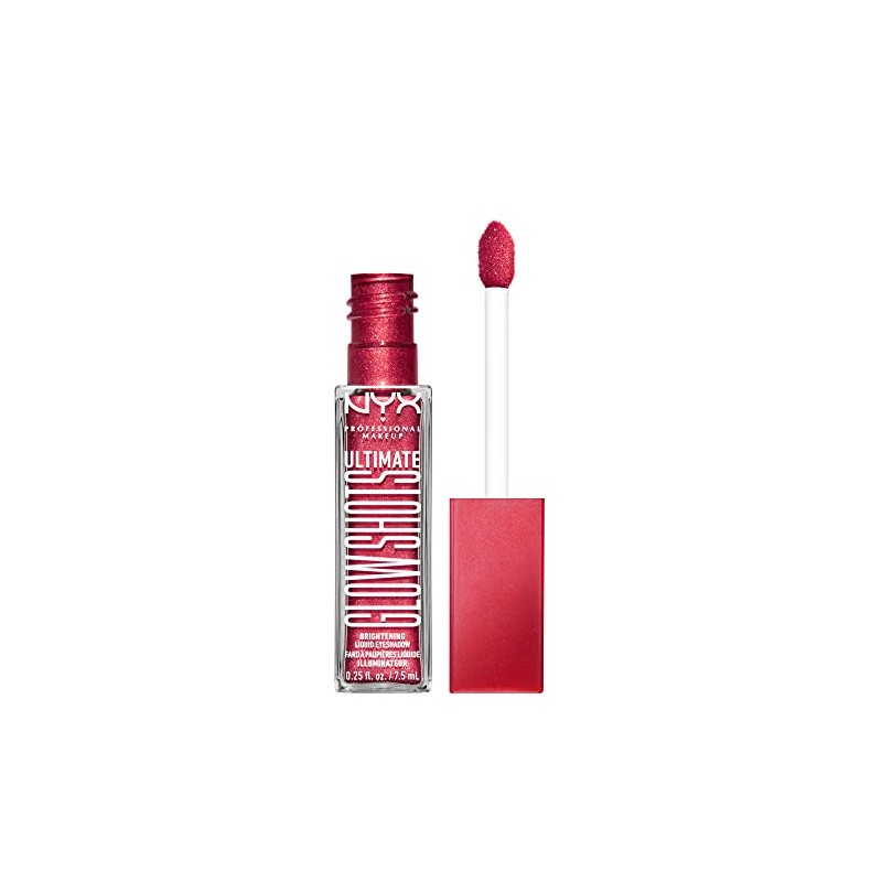 NYX Professional Makeup, Glow Shots, Sombra de ojos liquida, Rasberry