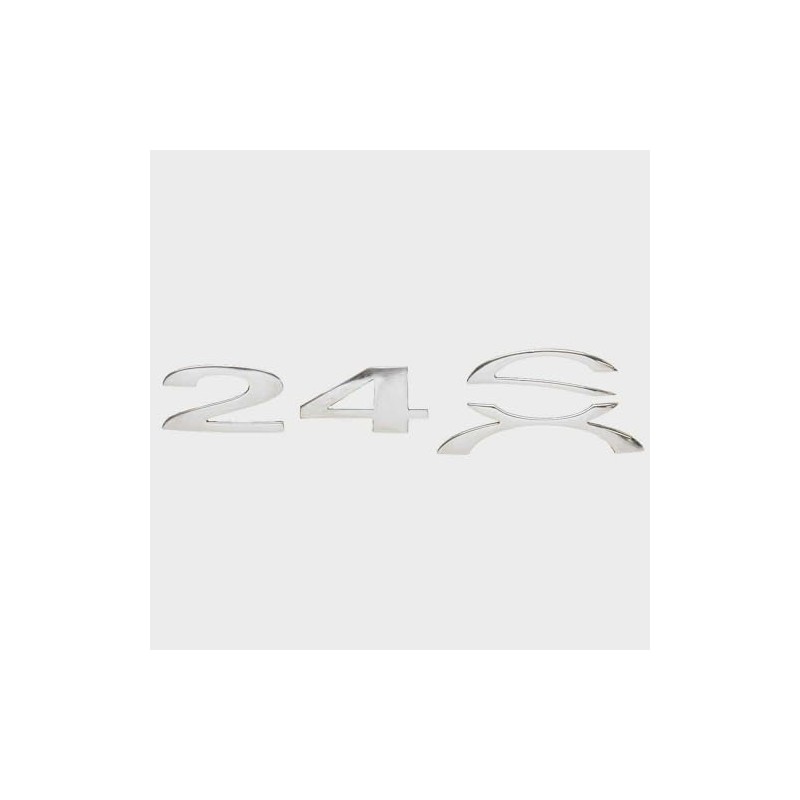 Cobalt Boat Raised Emblem Decal 491357 | 24 SX Silver