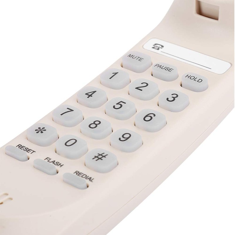 Wall Telephone, TC990 Wired Landline Telephone Beige Table Mount Wall