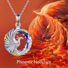 YAFEINI Phoenix Necklace Sterling Silver Nirvana of Phoenix Pendant Necklaces