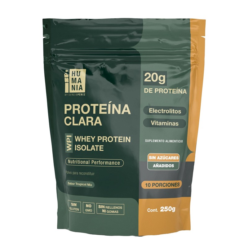 SP HUMANIA Proteína Clara Clear Whey Tropical Mix 250g 10