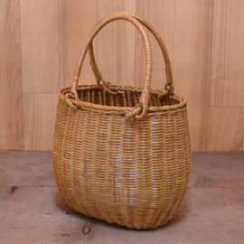ratanbasuketto Shopping Hamper, Round