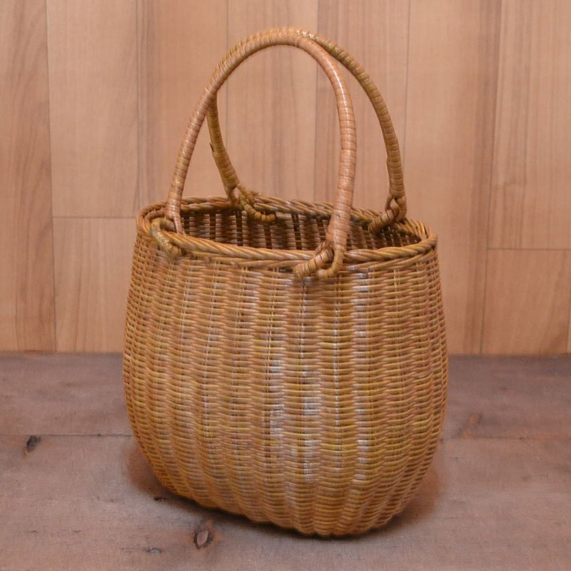 ratanbasuketto Shopping Hamper, Round
