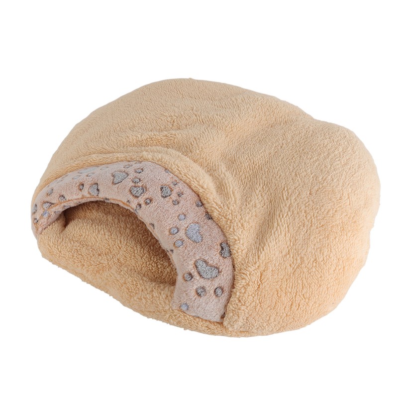 Hooded Cat Bed Thick Soft Comfortable Self Warming Cat Sleeping