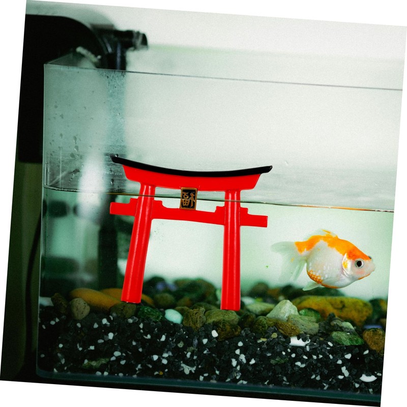 FUNOMOCYA Japanese Gate Model Micro Landscape Decor Fish Tank Accessory