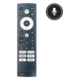 AULCMEET ERF3S90H New Replacement Voice Remote Control fit for Hisense LED 4K UHD Smart Google TV A6 Series 43A6H 43A65H 50A6H 50A65H 50A68H 55A6H 43A68H 55U6H 65U6H 75U6H 55U7G 65U7G